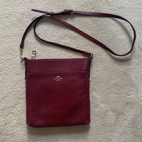 Coach Handbags - Coach Burgundy Crossbody